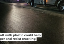 A stretch of road near Rockwall, Texas, paved with plastic-infused asphalt. Md. Sahadat Hossain